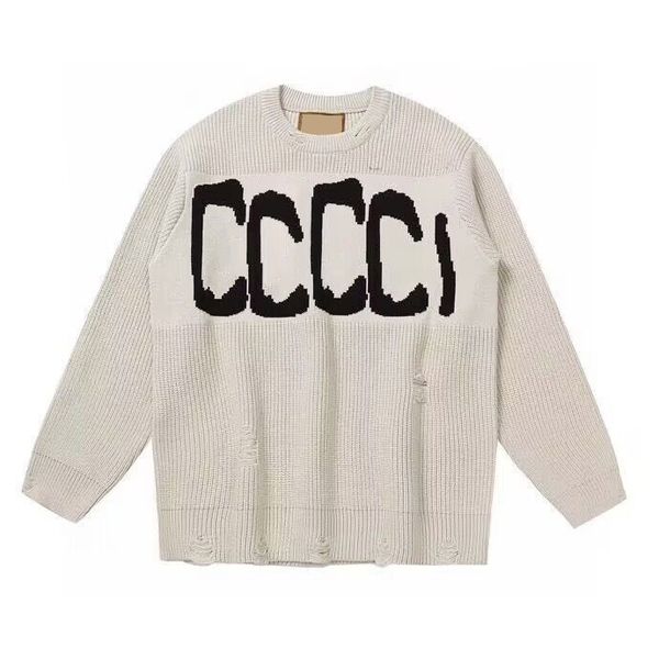 2023 new light luxury men women sweaters jacquard letter style long-sleeved crew eck fashion loose casual knitted sweater, White;black
2023 new light luxury men women sweaters jacquard letter style long-sleeved crew eck fashion loose casual knitted sweater, White;black