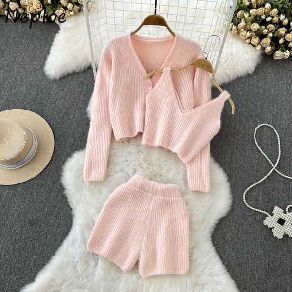 women s two piece pants neploe y2k set women 3 pieces v neck long sleeve single breasted suit high waist wide leg shorts outfits with knit v, White
women s two piece pants neploe y2k set women 3 pieces v neck long sleeve single breasted suit high waist wide leg shorts outfits with knit v, White