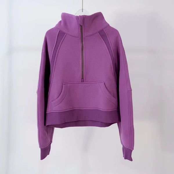 designer yoga hoodie womens plus velvet lavender letter printing thickening sports khaki gray half zipper terry sweater loose short clothes, Black
designer yoga hoodie womens plus velvet lavender letter printing thickening sports khaki gray half zipper terry sweater loose short clothes, Black