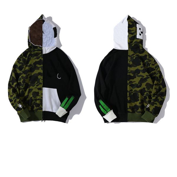 new hooded men's hoodie women's zipper cardigan pure cotton camouflage coat street hip-hop sportswear fashion couple designer casu, Black
new hooded men's hoodie women's zipper cardigan pure cotton camouflage coat street hip-hop sportswear fashion couple designer casu, Black