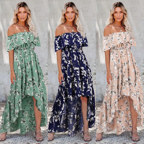 women vintage floral printed spring summer boho beach dresses off shoulder half sleeve split dress slash neck robe femme dress, Black;gray
women vintage floral printed spring summer boho beach dresses off shoulder half sleeve split dress slash neck robe femme dress, Black;gray