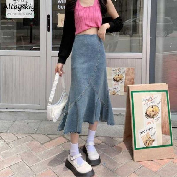 skirts skirts women sweet solid popular mid-calf harajuku vintage denim korean style casual trumpet basic empire all-match holiday fall l230, Black
skirts skirts women sweet solid popular mid-calf harajuku vintage denim korean style casual trumpet basic empire all-match holiday fall l230, Black