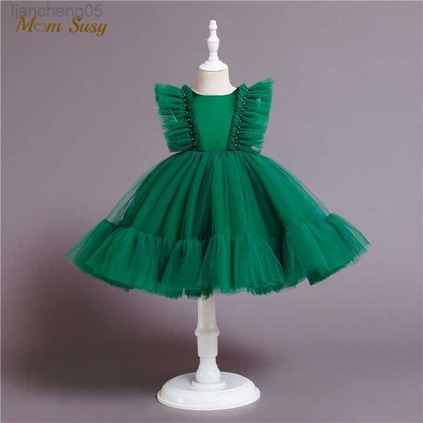 girl's dresses baby girl princess fly sleeve pearl tutu dress child gauze vestido party wedding pageant birthday christmas baby clothes, Red;yellow
girl's dresses baby girl princess fly sleeve pearl tutu dress child gauze vestido party wedding pageant birthday christmas baby clothes, Red;yellow