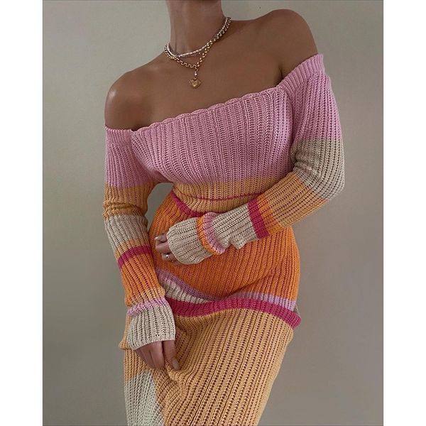 casual dresses women beach evening party knitted off shoulder long sleeve bodycon summer y2k maxi dress 230224, Black;gray
casual dresses women beach evening party knitted off shoulder long sleeve bodycon summer y2k maxi dress 230224, Black;gray