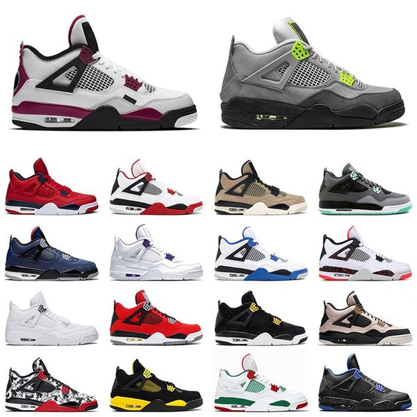 4 neon 4s men women basketball shoes black cat white cement what the bred cool grey mes trainer sports sneakers 36-47344e
4 neon 4s men women basketball shoes black cat white cement what the bred cool grey mes trainer sports sneakers 36-47344e
