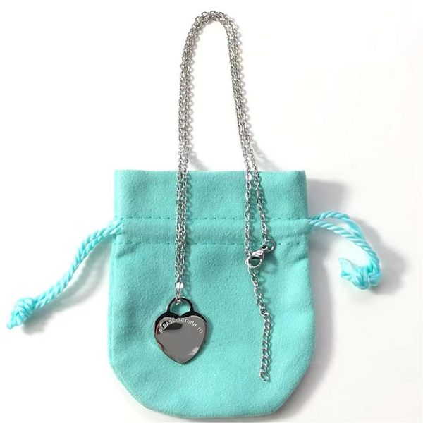 heart pendant necklace woman stainless steel couple big blue pink red jewelry on the neck gifts for girlfriend accessories whole239o, Silver
heart pendant necklace woman stainless steel couple big blue pink red jewelry on the neck gifts for girlfriend accessories whole239o, Silver