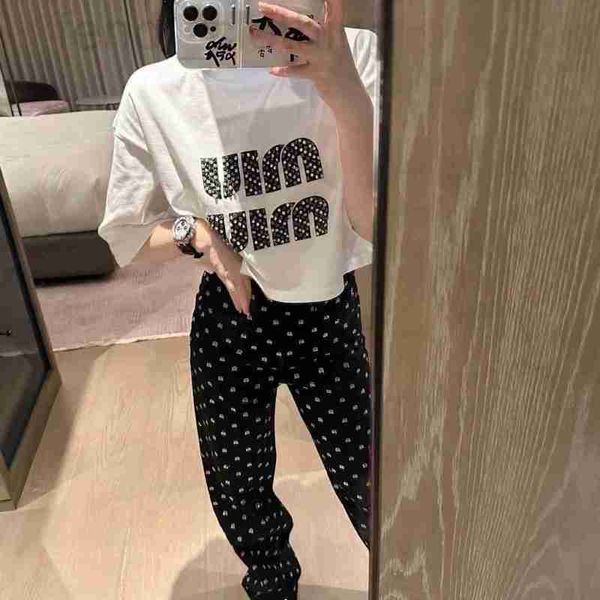 women's blouses & shirts designer spring and summer new fashion beaded round neck short loose versatile design sense small sleeve t-shi, White
women's blouses & shirts designer spring and summer new fashion beaded round neck short loose versatile design sense small sleeve t-shi, White