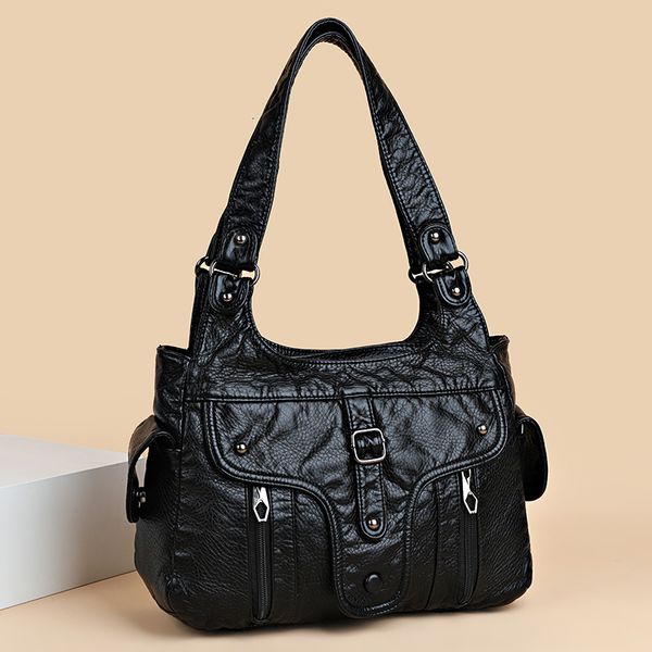 evening bags women leather luxury handbags soft large capacity casual tote female shoulder sac 230224
evening bags women leather luxury handbags soft large capacity casual tote female shoulder sac 230224
