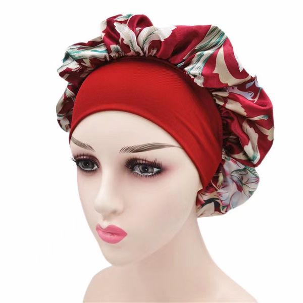 wide brim high elastic print multi-color dome hat good night cap hair protection hat elastic headband comfortable, Blue;gray
wide brim high elastic print multi-color dome hat good night cap hair protection hat elastic headband comfortable, Blue;gray