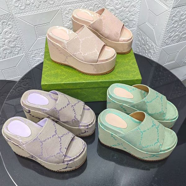 2023 women's platform sandals embroidered canvas designer slides slip on sandal girls canvas covered slippers, Black
2023 women's platform sandals embroidered canvas designer slides slip on sandal girls canvas covered slippers, Black