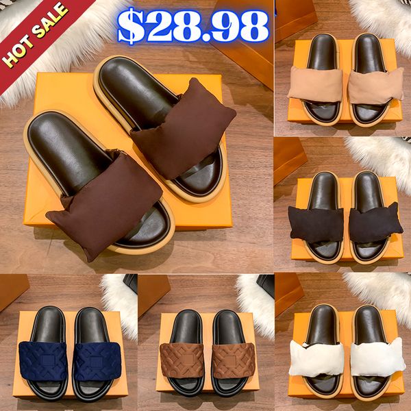 fashion women slippers pool pillow flat comfort embossed mules brown beige navy printed copper cargo khaki rubber slide designer womens slid, Black
fashion women slippers pool pillow flat comfort embossed mules brown beige navy printed copper cargo khaki rubber slide designer womens slid, Black
