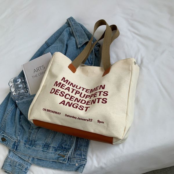 evening bags ins niche canvas for women letter hit color shoulder female large capacity shopping vintage buckle handbags 230224
evening bags ins niche canvas for women letter hit color shoulder female large capacity shopping vintage buckle handbags 230224