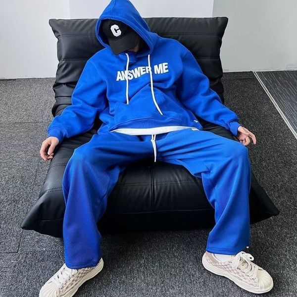 men s tracksuits sportswear suit hip hop high street 2023 design niche letter hoody and sweatpants casual trend loose set 230224, Gray
men s tracksuits sportswear suit hip hop high street 2023 design niche letter hoody and sweatpants casual trend loose set 230224, Gray