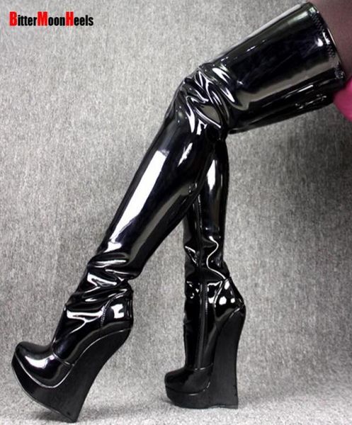 drop 2018 new arrival stunning slim thigh high wedges botas overtheknee boots customize high heel boots plu1157676, Black
drop 2018 new arrival stunning slim thigh high wedges botas overtheknee boots customize high heel boots plu1157676, Black