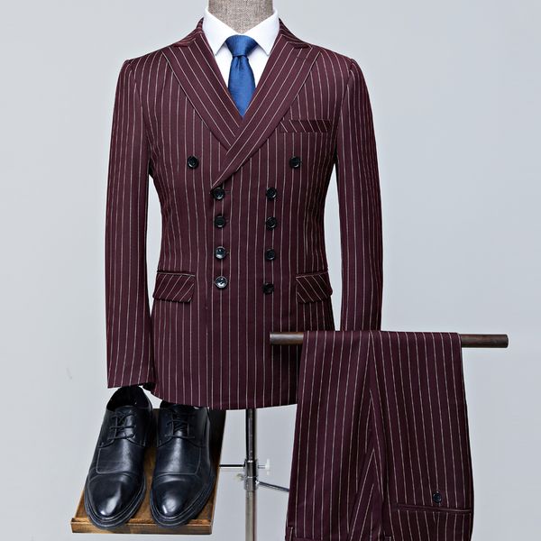 men s tracksuits suits 2 pieces vintage double breasted suit black red stripe terno slim fit large lapels wedding groom tuxedo tailcoat men, Gray
men s tracksuits suits 2 pieces vintage double breasted suit black red stripe terno slim fit large lapels wedding groom tuxedo tailcoat men, Gray