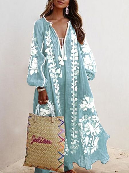 casual dresses red green v neck long sleeve spring fall a line loose dress women party oversized floral print boho clothing 230224, Black;gray
casual dresses red green v neck long sleeve spring fall a line loose dress women party oversized floral print boho clothing 230224, Black;gray