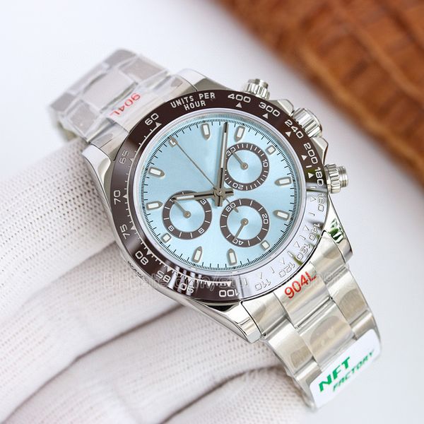 ice blue dial man watches chronograph ceramic bezel oystersteel designer for couples wristwatch 7750 mechanical chrograph movement diving me, Slivery;golden
ice blue dial man watches chronograph ceramic bezel oystersteel designer for couples wristwatch 7750 mechanical chrograph movement diving me, Slivery;golden