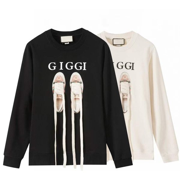 men women sweatshirts designer shoelace print logo no hat hoodie casual fashion pullover sweater tracksuit streetwear loose clothing autumn, Black
men women sweatshirts designer shoelace print logo no hat hoodie casual fashion pullover sweater tracksuit streetwear loose clothing autumn, Black