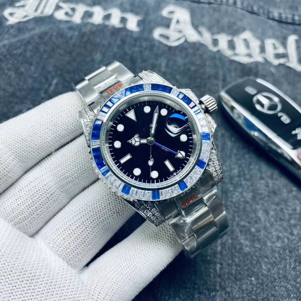 with box luxury mens watch automatic mechanical ceramic 40mm dial 904l stainless steel diamond watch classic style luminous sapphire wristwa, Slivery;brown
with box luxury mens watch automatic mechanical ceramic 40mm dial 904l stainless steel diamond watch classic style luminous sapphire wristwa, Slivery;brown