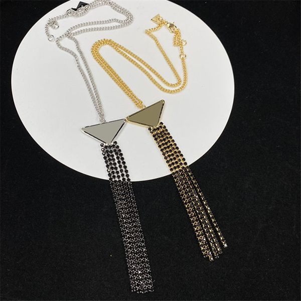 pendant necklaces with black diamond tassel women triangle geometry necklaces adjustable necklace for lady, Silver
pendant necklaces with black diamond tassel women triangle geometry necklaces adjustable necklace for lady, Silver