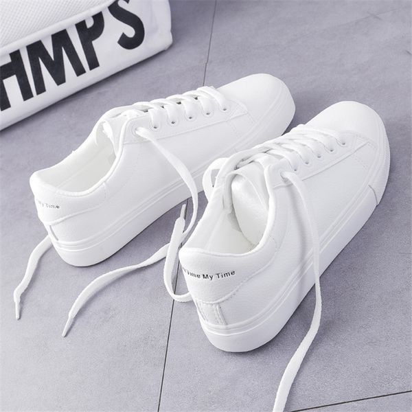 dress shoes fashion women's vulcanize spring casual classic solid color pu leather women white sneakers 230224, Black
dress shoes fashion women's vulcanize spring casual classic solid color pu leather women white sneakers 230224, Black