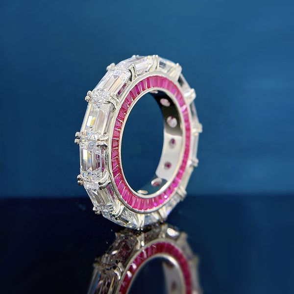 2023 eternity ruby diamond ring 100% real 925 sterling silver party wedding band rings for women men engagement jewelry gift, Slivery;golden
2023 eternity ruby diamond ring 100% real 925 sterling silver party wedding band rings for women men engagement jewelry gift, Slivery;golden