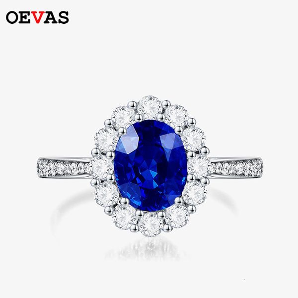 with side stones oevas 100% 925 sterling silver 7*9mm oval sapphire wedding rings for women sparkling high carbon diamond party fine jewelry
with side stones oevas 100% 925 sterling silver 7*9mm oval sapphire wedding rings for women sparkling high carbon diamond party fine jewelry