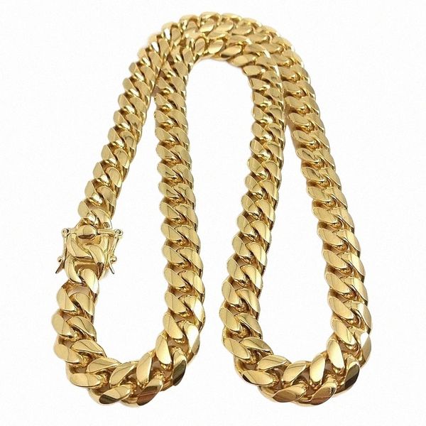 stainless steel jewelry 18k gold plated high polished miami cuban link necklace men punk 15mm curb chain double safety clasp 18inch-30inch 7, Silver
stainless steel jewelry 18k gold plated high polished miami cuban link necklace men punk 15mm curb chain double safety clasp 18inch-30inch 7, Silver