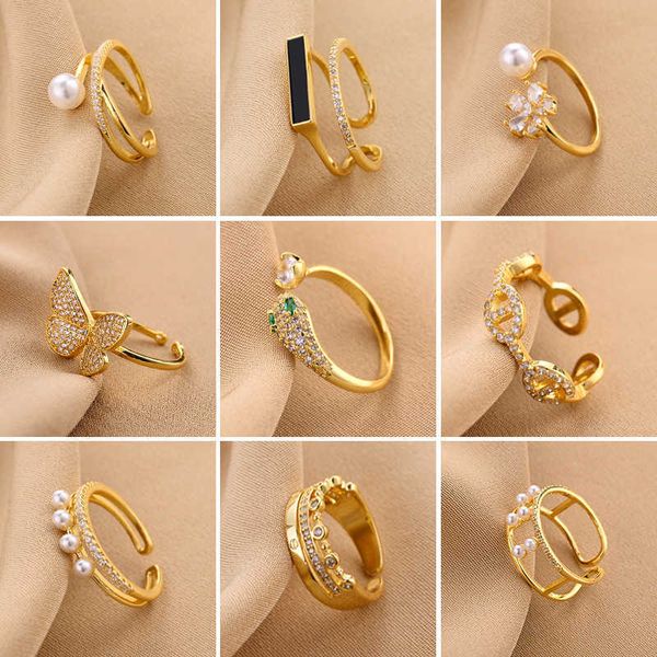 small design ins personality high grade ring female light luxury pearl zircon open ring female jewelry, Silver
small design ins personality high grade ring female light luxury pearl zircon open ring female jewelry, Silver
