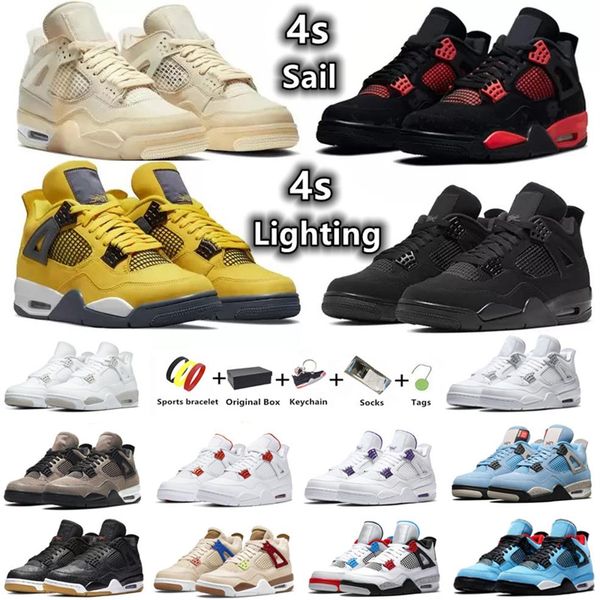 4 4s men women basketball shoes sneaker black cat red thunder white oreo unc blue sail metallic pure money lightning wild things m356x
4 4s men women basketball shoes sneaker black cat red thunder white oreo unc blue sail metallic pure money lightning wild things m356x