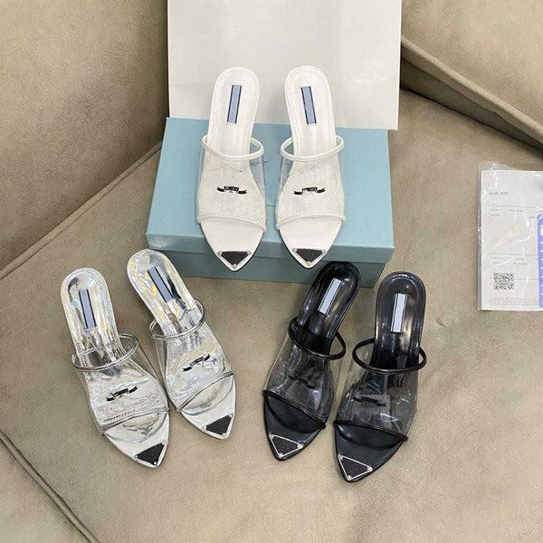 summer transparent clear pvc luxury designer slippers sandals slides womens leather sole inside enameled metal triangle logo ladies flat sho, Black
summer transparent clear pvc luxury designer slippers sandals slides womens leather sole inside enameled metal triangle logo ladies flat sho, Black