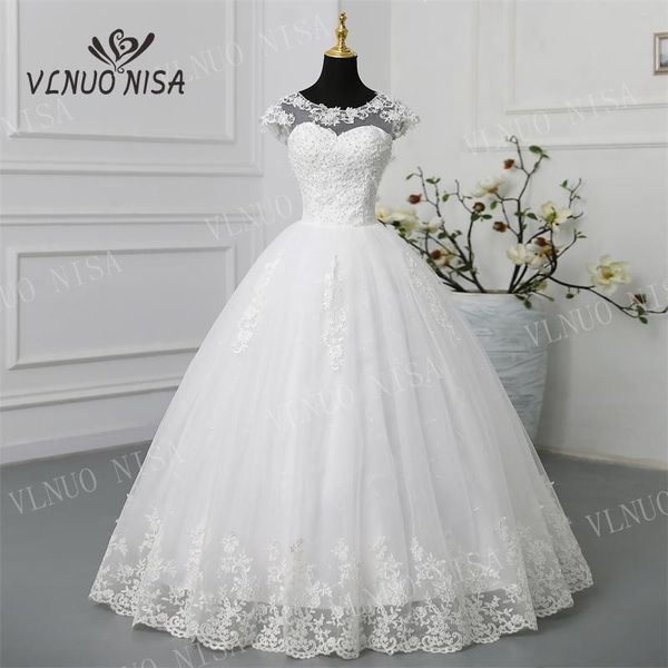 party dresses fashion robe de mariee grande o neck wedding dress appliques pearls lace cap sleeve princess plus size vintage bride gowns 230, White;black
party dresses fashion robe de mariee grande o neck wedding dress appliques pearls lace cap sleeve princess plus size vintage bride gowns 230, White;black