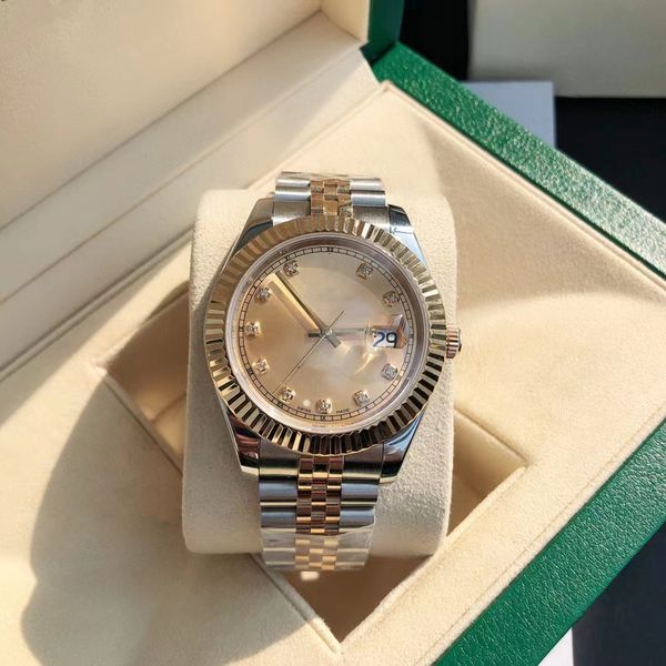 with original box high-quality watch 41mm president datejust 116334 sapphire glass asia 2813 movement mechanical automatic mens watches 96, Slivery;brown
with original box high-quality watch 41mm president datejust 116334 sapphire glass asia 2813 movement mechanical automatic mens watches 96, Slivery;brown
