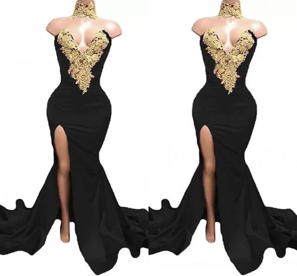 black long split prom dresses 2023 lace appliques formal evening party pageant gowns african high neck mermaid vestidos de feast
black long split prom dresses 2023 lace appliques formal evening party pageant gowns african high neck mermaid vestidos de feast