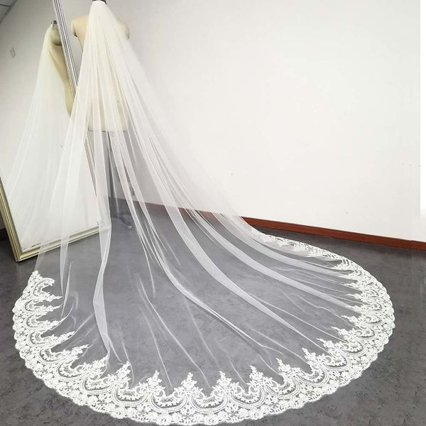 wedding hair jewelry cathedral long veil with comb one tier white ivory bridal veils 1 layer welon for bride accessories 230224, Slivery;golden
wedding hair jewelry cathedral long veil with comb one tier white ivory bridal veils 1 layer welon for bride accessories 230224, Slivery;golden