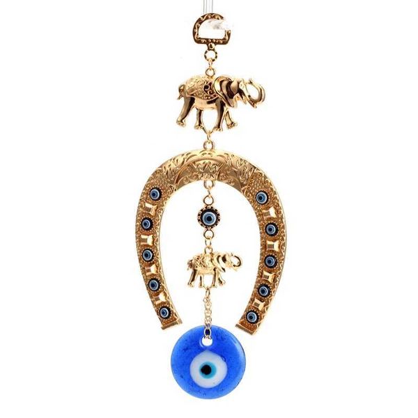 key rings turkish blue eye horseshoe elephant pendant evil eye lucky charm wall hanging ornament blessing protection home decor j230222, Slivery;golden
key rings turkish blue eye horseshoe elephant pendant evil eye lucky charm wall hanging ornament blessing protection home decor j230222, Slivery;golden