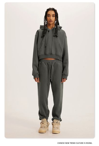 women s two piece pants wholesale fall winter fleece crop hoodies and 2 set tracksuit women sports outfits suit mujer solid casual 230224, White
women s two piece pants wholesale fall winter fleece crop hoodies and 2 set tracksuit women sports outfits suit mujer solid casual 230224, White