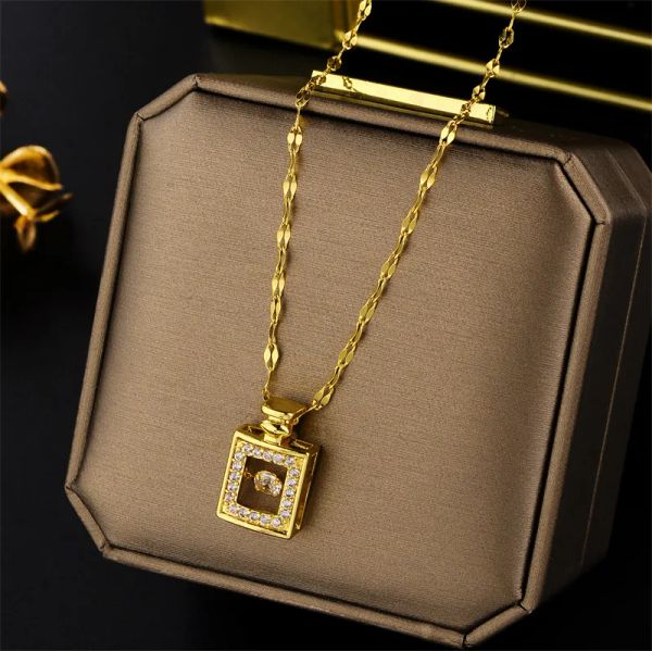 wholesale women fine jewelry designer necklace titanium steel luxury style diamonds perfume bottle love pendant fashion jewelry, Silver
wholesale women fine jewelry designer necklace titanium steel luxury style diamonds perfume bottle love pendant fashion jewelry, Silver
