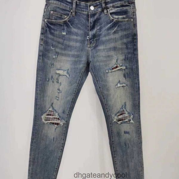 fashion 2023 amirs denim youth jeans designer pants high man fog torn street patch jeans men's personality versatile elastic slim small, Blue
fashion 2023 amirs denim youth jeans designer pants high man fog torn street patch jeans men's personality versatile elastic slim small, Blue