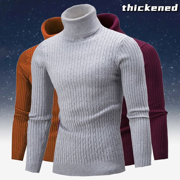 men's tshirts autumn and winter turtleneck sweater solid color casual knitted warm pullover 230223, White;black
men's tshirts autumn and winter turtleneck sweater solid color casual knitted warm pullover 230223, White;black