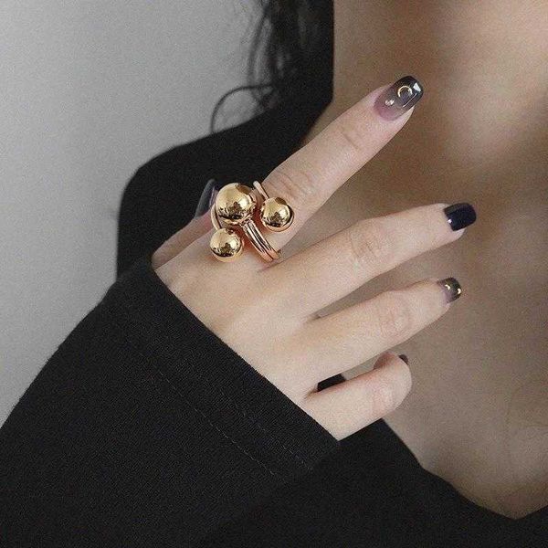 new exaggerated ball ring women's fashion irregular planet index finger ring can adjust minority personality ring, Silver
new exaggerated ball ring women's fashion irregular planet index finger ring can adjust minority personality ring, Silver