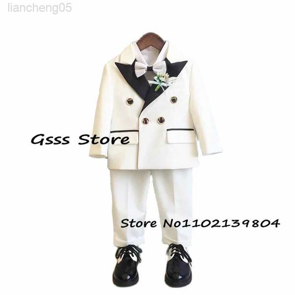 clothing sets ivory boys wedding tuxedo point lapel double breasted jacket child blazer pants suit kids outfit terno infantil menino w0224, White
clothing sets ivory boys wedding tuxedo point lapel double breasted jacket child blazer pants suit kids outfit terno infantil menino w0224, White