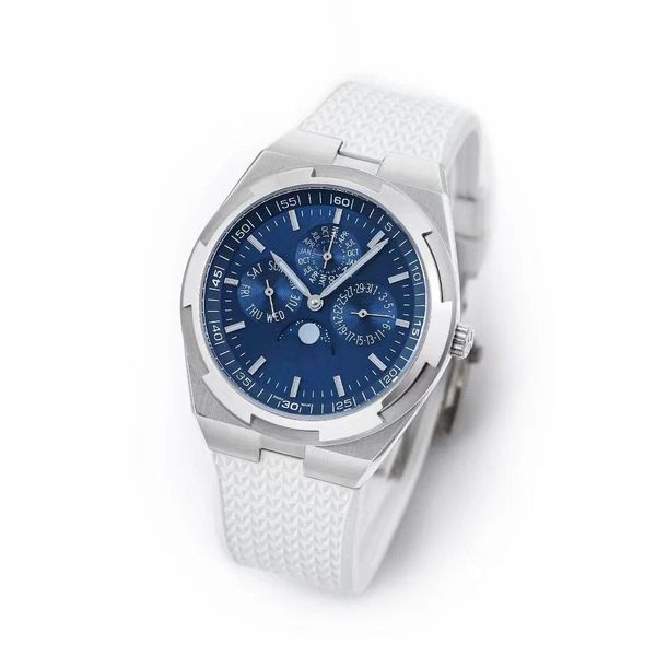 8f 4300v/120g men's watch diameter 41.5mm with cal.1120qp movement with calendar week month moon phase all functions can be used normal, Slivery;brown
8f 4300v/120g men's watch diameter 41.5mm with cal.1120qp movement with calendar week month moon phase all functions can be used normal, Slivery;brown