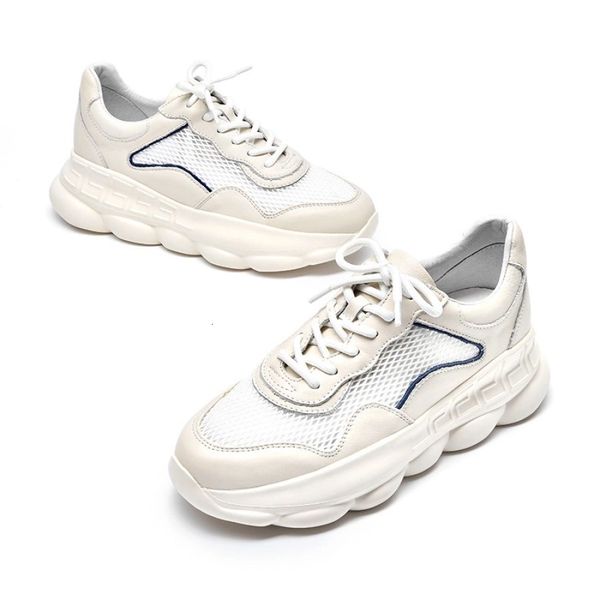 dress shoes white sneaker genuine cow leather mesh sports cross tied closure thick sole dad 230224, Black
dress shoes white sneaker genuine cow leather mesh sports cross tied closure thick sole dad 230224, Black