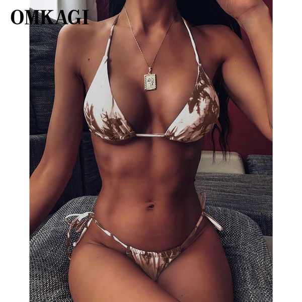 women's swimwear omkagi swimwear women tie dye bikini set bathing suit beachwear push up swimming swimwear bandage swimsuit bikini 2022, White;black
women's swimwear omkagi swimwear women tie dye bikini set bathing suit beachwear push up swimming swimwear bandage swimsuit bikini 2022, White;black