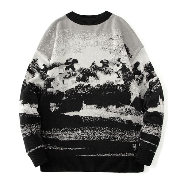 men's tshirts 2023 autumn winter casual sweater men loose harajuku style round neck long sleeve mens fashion pullovers trendy sweaters, White;black
men's tshirts 2023 autumn winter casual sweater men loose harajuku style round neck long sleeve mens fashion pullovers trendy sweaters, White;black