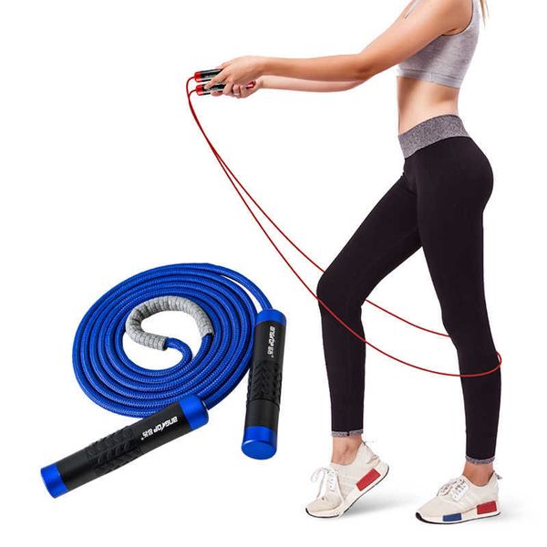 jump ropes adjustable fitness jump rope two ballbearing metal handle braided rope weighted skipping home gym physical training boxing j23022
jump ropes adjustable fitness jump rope two ballbearing metal handle braided rope weighted skipping home gym physical training boxing j23022