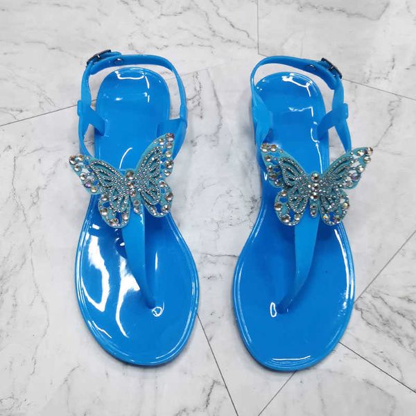 2023 new summer women sandals flat beach shining rhinestones butterfly t-strap thong flip flops slippers shoes y2302, Black
2023 new summer women sandals flat beach shining rhinestones butterfly t-strap thong flip flops slippers shoes y2302, Black