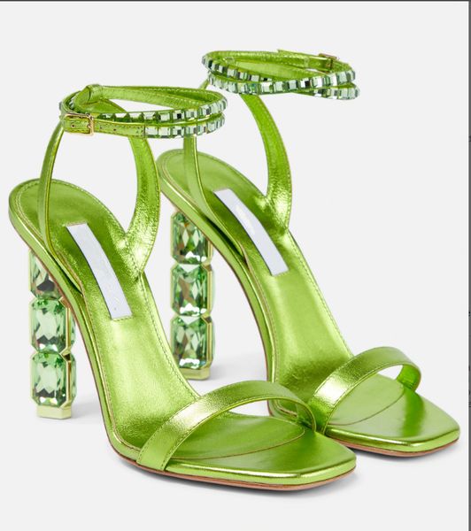 crystal embellished sandals women's luxury designers dress shoe fashion glas heel pumps ankle strap sandal , 35-42 , big size, Black 
crystal embellished sandals women's luxury designers dress shoe fashion glas heel pumps ankle strap sandal , 35-42 , big size, Black