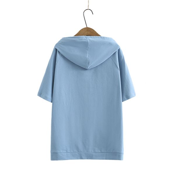 hooded short sleeve t-shirt plus size women's front pocket casual summer 5 colors kkfy5482, Black
hooded short sleeve t-shirt plus size women's front pocket casual summer 5 colors kkfy5482, Black